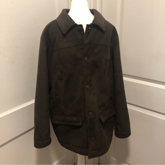 Ll Bean mens Sherpa lined coat size large - Picture 1 of 7